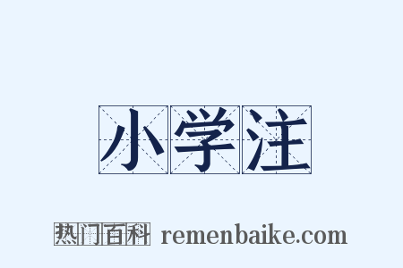 小学注是什么意思的图片